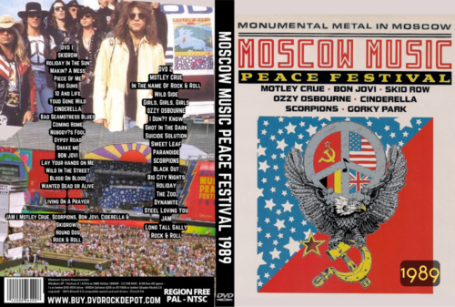 Moscow Music Peace Festival 1989 (Skid Row, Cinderela, Bon Jovi, Ozzy, Motley Crue & Scorpions) (2 DVDs)
