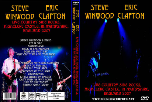 STEVE WINWOOD BAND & ERIC CLAPTON Live In Hampshire England 2007 DVD