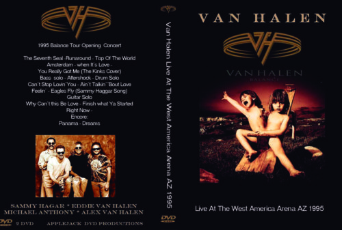 Van Halen Live At The West America Arena, Balance Tour Phoenix AZ. 04/01/1995 DVD