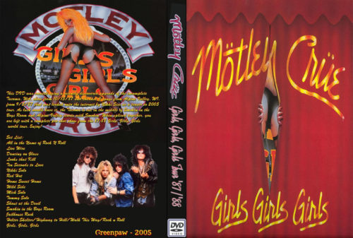 Motley Crue  Live Tacoma Wa, 1987 DVD