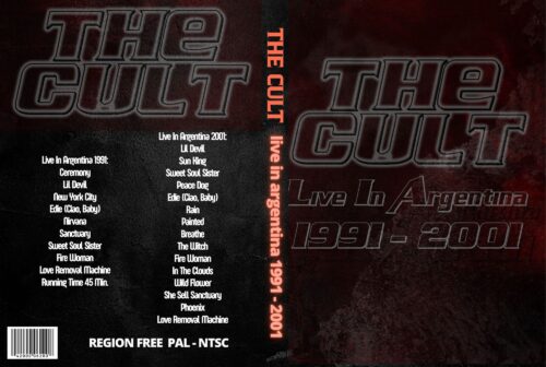 THE CULT Live In Argentina 1991 + Live Argentina 2001 DVD
