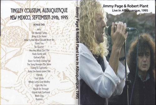 Jimmy Page & Robert Plant  Live In Alburquerque, NM 09/29/1995 DVD
