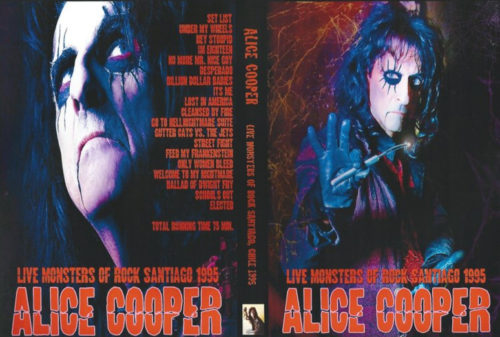 ALICE COOPER Live Monsters of Rock Santiago 1995 DVD