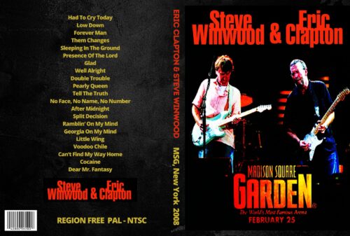 Eric Clapton & Steve Winwood Live At The Madison Square Garden, New York 02/25/2008 DVD