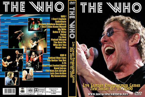 THE WHO Live Camden Entertainment Center NJ. 2000 (2 DVDs)
