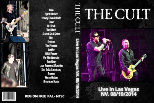 The Cult Live In Las Vegas NV. 08/19/2014  DVD