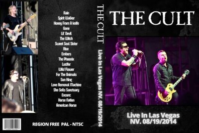 The Cult Live In Las Vegas NV. 08/19/2014 DVD