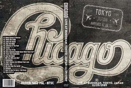 Chicago Live At Budokan, Tokyo, Japan 11/29/1989 DVD