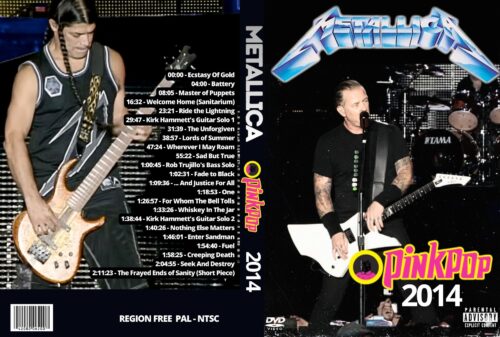 METALLICA Live At The Pinkpop Festival, Netherlands 06/09/14 DVD
