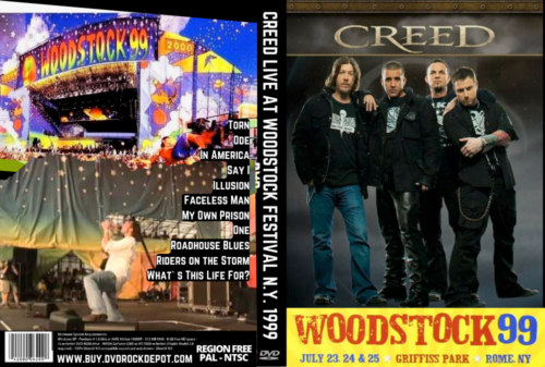 CREED Live At Woodstock Festival N.Y. 1999 DVD
