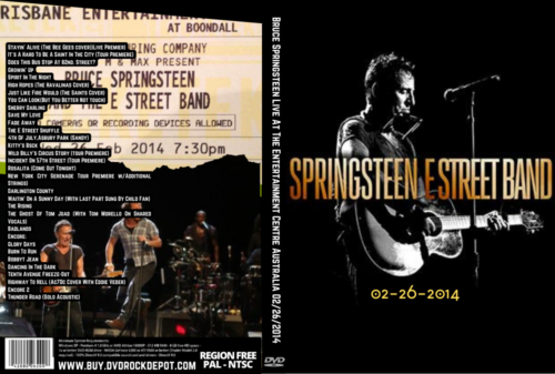 Bruce Springsteen Live At The Entertainment Centre Brisbane Australia 02/26/2014 DVD