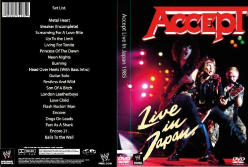 ACCEPT Live In Japan 1985 DVD
