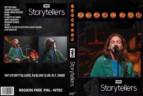 PEARL JAM VH1 Storytellers, Avalon Club. N.Y. 2006 DVD