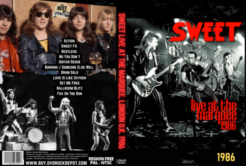 Sweet Live At The Marquee, London U.K. 1986 DVD | DVD Rock Depot