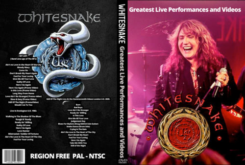 Whitesnake Greatest Hits, Live Performances and Videos DVD