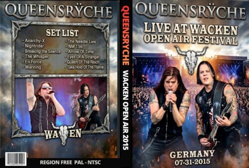 Queensryche Live At Wacken Open Air Festival, Germany 07-31-2015 DVD