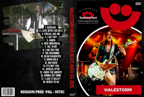 Halestorm Webcast Live In Atlanta GA. 2015 DVD