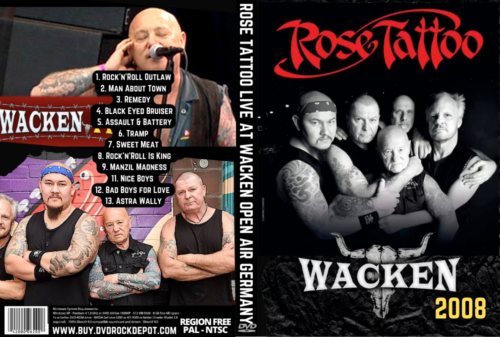 Rose Tattoo Live At Wacken Open Air Festival, Germany 2008 DVD