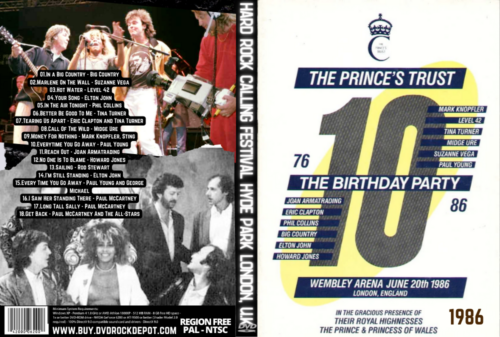 The Prince's Trust Rock Gala Wembley Arena, London U.K. 1986 DVD