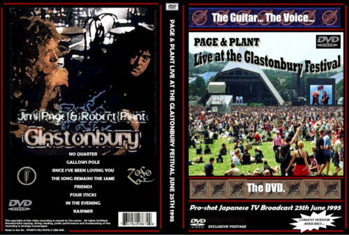 Jimmy Page & Robert Plant Live At Glastonbury Festival 6/25/1995 DVD