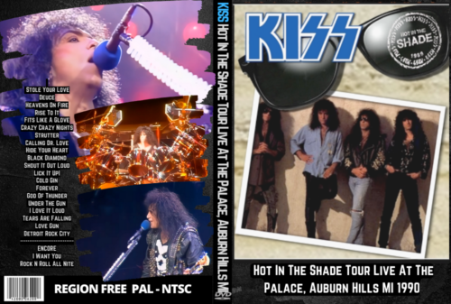 Kiss Hot In The Shade Tour Live At The Palace, Auburn Hills MI 05-18-1990 DVD