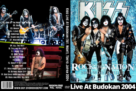 Kiss Rock The Nation Tour Live At Budokan (1st. Night), Tokyo Japan 05-27-2004 DVD