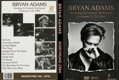 Bryan Adams Rock Pop in Concert, Dortmund, Germany 1984 DVD
