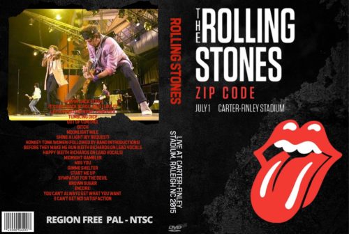The Rolling Stones Zip Code Tour Live At Carter-Finley Stadium, Raleigh NC. 07-01-2015 DVD