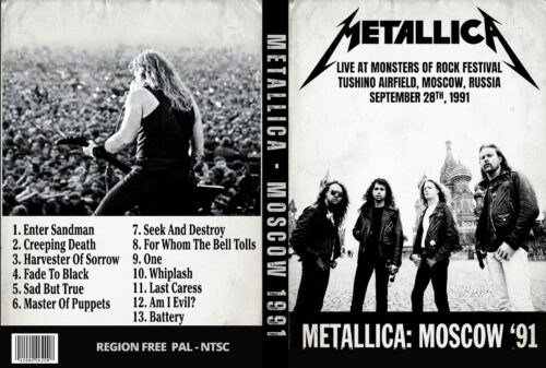 Metallica Live At Monsters Of Rock Festival Tushino Airfield, Moscow Russia 09-28-1991 DVD