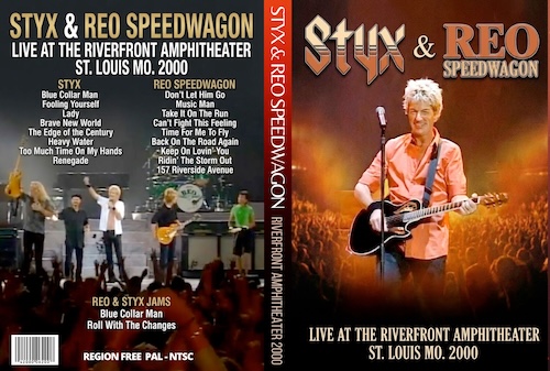 Styx & Reo Speedwagon Live At The Riverfront Amphitheater, St.Louis Mo. 2000 DVD