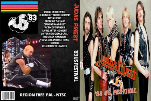 JUDAS PRIEST Live At The U.S Festival San Bernardino CA.1983 DVD