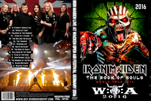 Iron Maiden Live at Wacken Open Air Festival Germany 2016 DVD