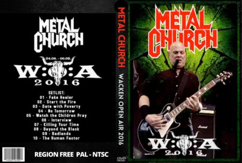 Metal Church Live At Wacken Open Air Festival Germany 2016 DVD