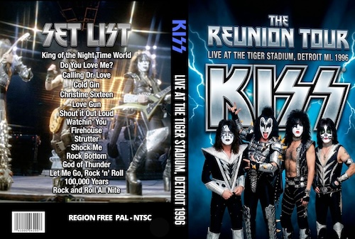 KISS The Reunion Tour Live At The Tiger Stadium, Detroit MI. 1996