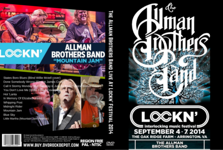 The Allman Brothers Band Live At Lockn' Festival Arrington VA. 09-07-2014 DVD