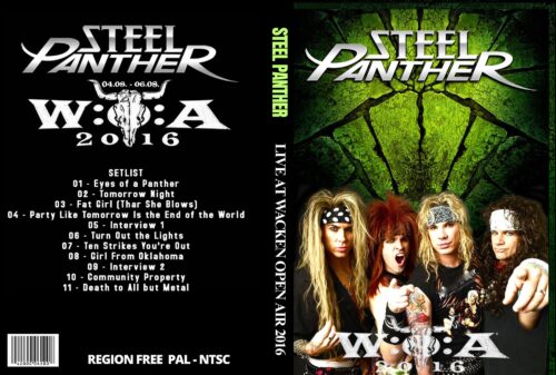 Steel Panther Live At Wacken Open Air Festival Germany 2016 DVD