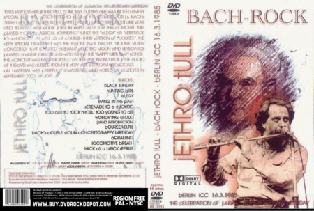 Jethro Tull Bach-Rock Special TV German, Berlin Germany 1985 DVD