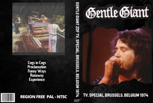 Gentle Giant ZDF TV. Special, Brussels. Belgium 1974 DVD