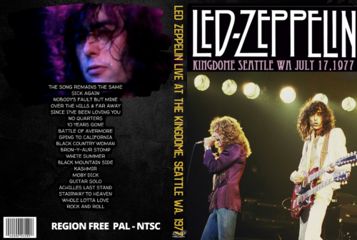 Led Zeppelin Live At The Kingdome, Seattle WA. 1977 DVD
