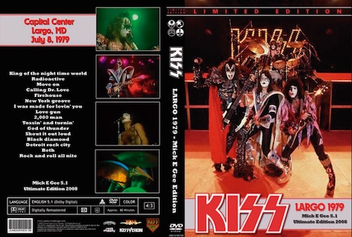 Kiss Live At Capital Centre, Largo MD. 12-20-1977 DVD