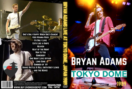 Bryan Adams Live At Tokyo Dome, Japan 1989 DVD | DVD Rock Depot