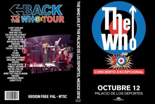 The Who Live At The Palacio De Los Deportes, Mexico City 10-12-2016 DVD