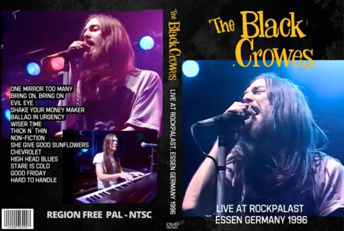 The Black Crowes Live At Rockpalast, Essen Germany 1996 DVD