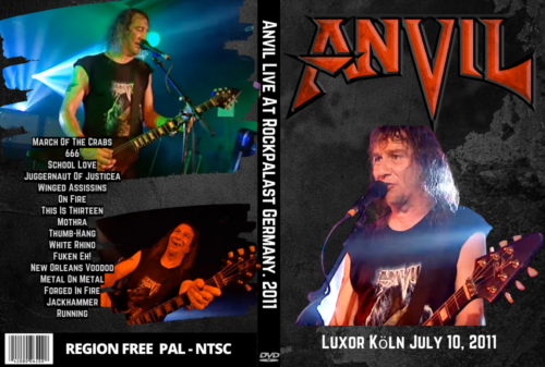 Anvil Live At Rockpalast Germany 06/10/2011 DVD