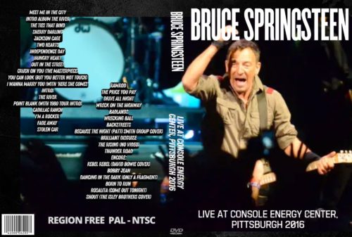 Bruce Springsteen Live At Console Energy Center, Pittsburgh, PA. 01/16/2016 DVD