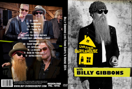 Billy Gibbons Live From Daryl's House 2014 DVD
