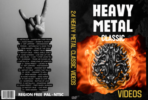 24 Heavy Metal Classic Videos DVD