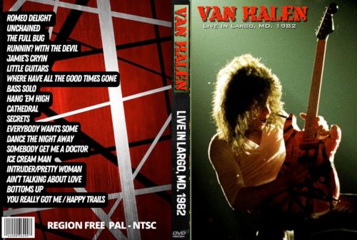 VAN HALEN Live in Largo MD,1982 (2 DVD Set)