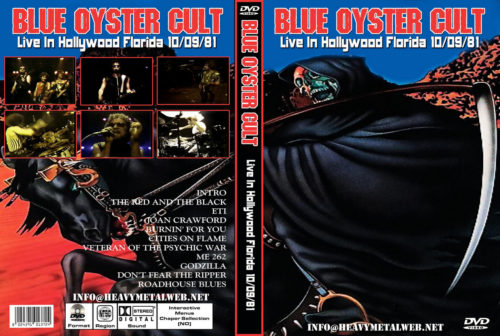 BLUE OYSTER CULT Live in Hollywood, Florida 1981 DVD