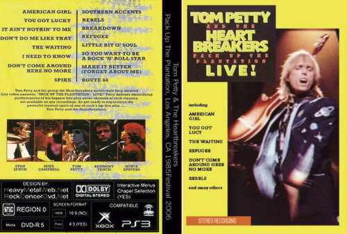 Tom Petty & The Heartbreakers  Pack Up The Plantation Live At The Wiltern Theatre, Los Angeles, CA 08-06-1985 DVD